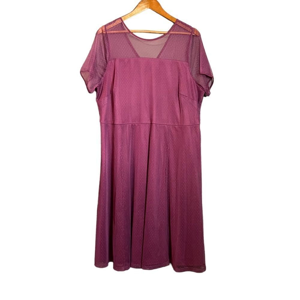 Penningtons In every story pink mesh short sleeve dress